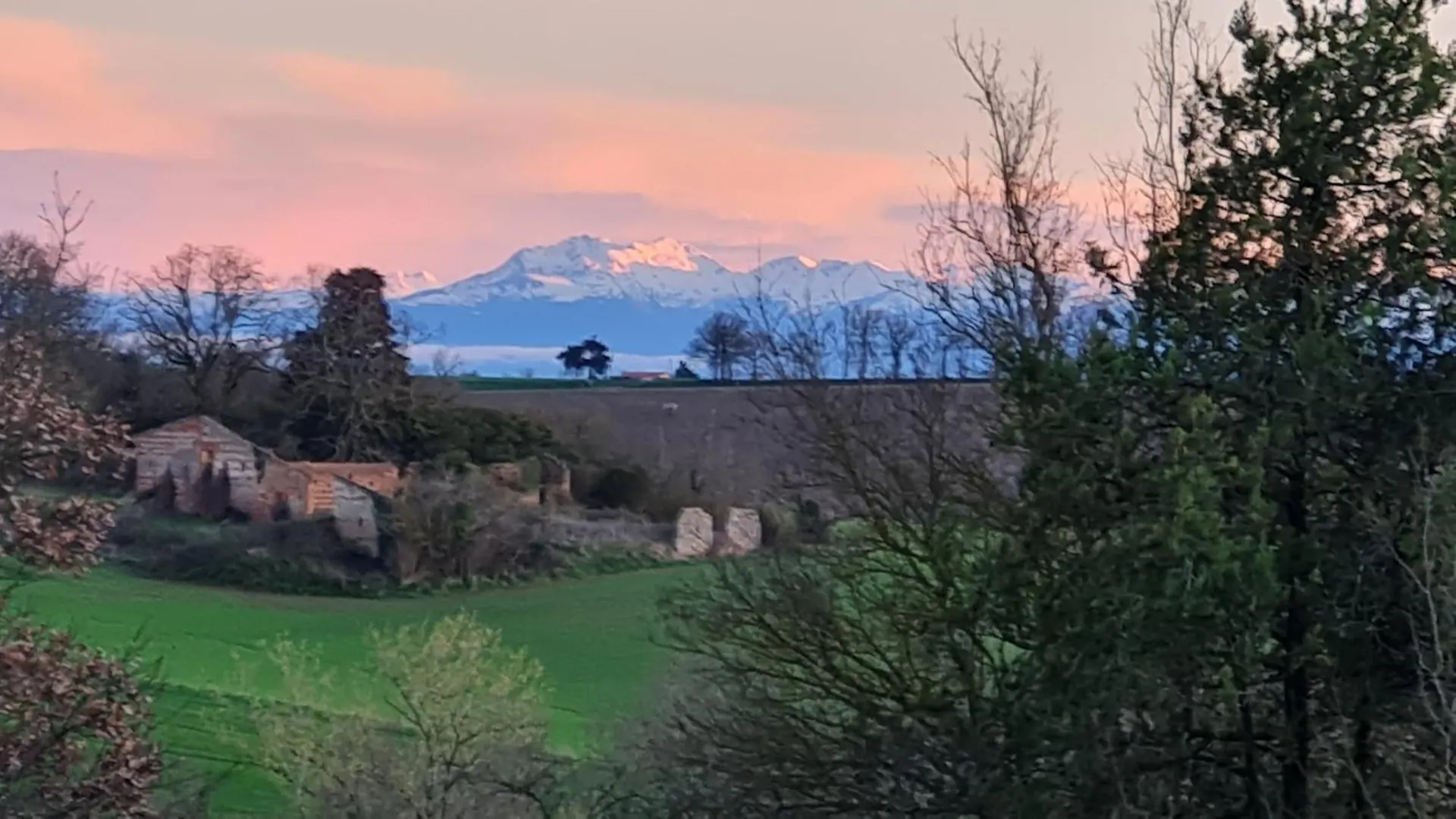 Chateau La Bordette 15Mn Toulouse Vue Pyrenees, Piscine Clermont-le-Fort Francie
